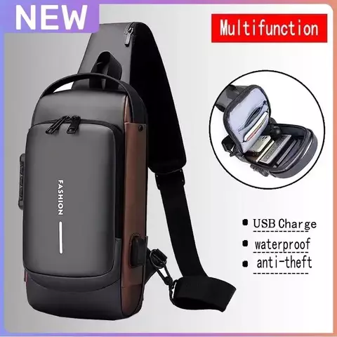 Bolsa de Ombro Masculina, mochila de carregamento.