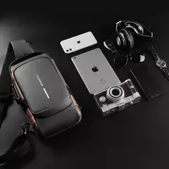 Bolsa de Ombro Masculina, mochila de carregamento.