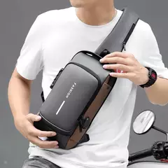 Imagem do Bolsa de Ombro Masculina, mochila de carregamento.