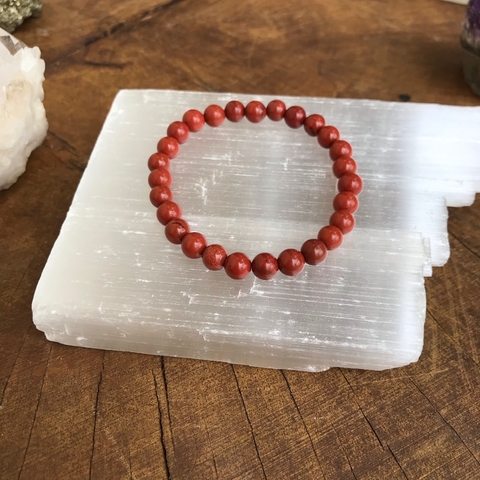 pulseira jaspe vermelho