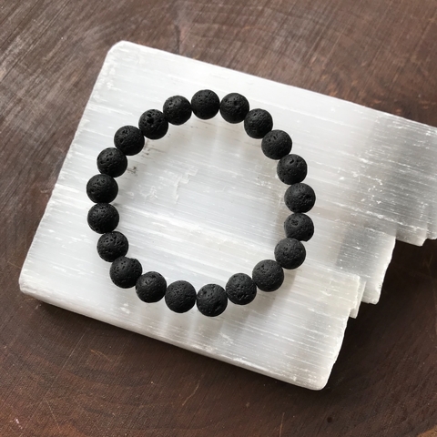 pulseira pedra vulcânica