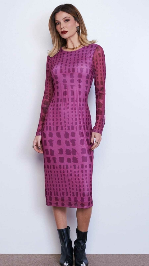 VESTIDO MIDI TULE FLEX - comprar online
