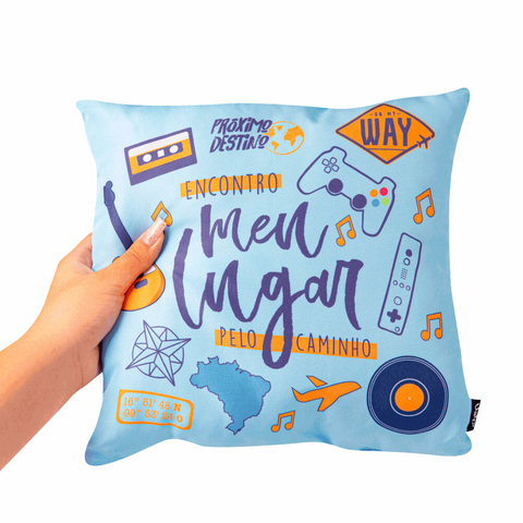 Almofada 30x30 Com Bolso - Coisas Que Amamos Viagem