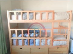 Cama Cucheta Tradicional c/ Cajones (Barandas Tipo Cuna/Rebatibles Frontal) - comprar online