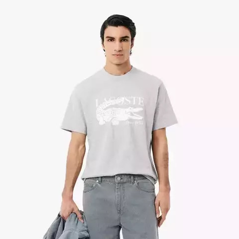 Remera Classic Fit Estampa Jersey Lacoste (10100)