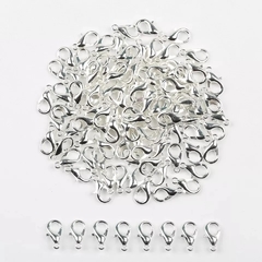Fecho Lagosta Prata ou Dourado 10mm (50 unidades) - comprar online