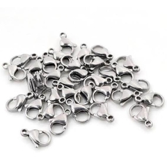 Fecho Lagosta Prata ou Dourado 10mm (50 unidades) - ANNINOX