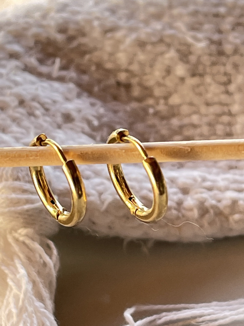 Argolla acero dorado