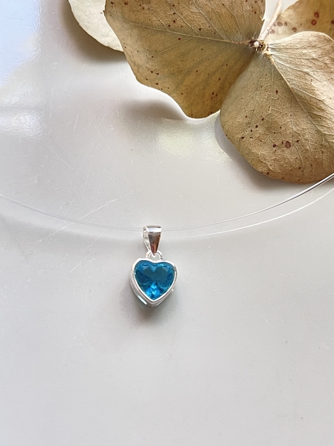 collar tanza y Dije swaroski corazon