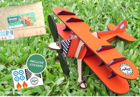 Biplano para armar y pintar