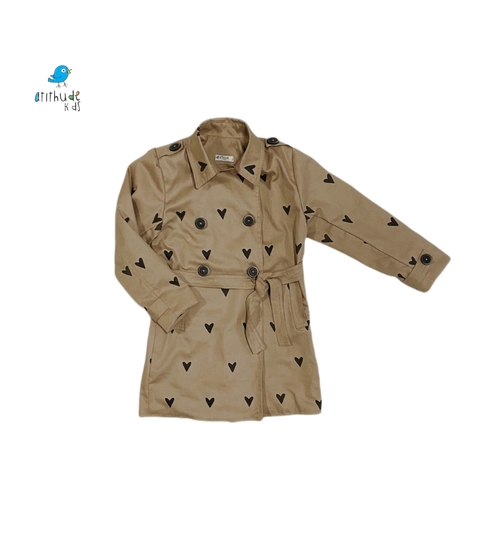 Trench cout coração - com forro