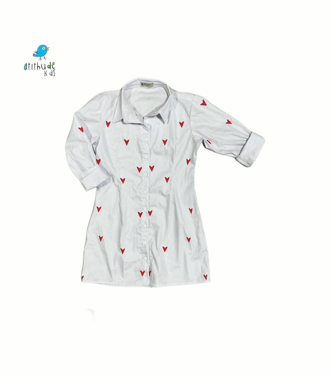 CHAMISIER CORAÇÃO | CAMISA VESTIDO