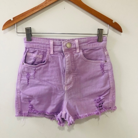 Shorts Jeans Cintura Alta Hot Pants Riachuelo 36
