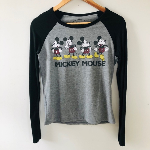 Blusa Manga Longa Mickey Mouse P