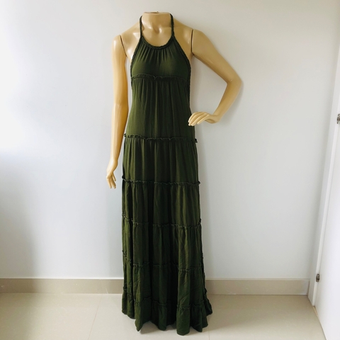 Vestido Feminino Longo Frente Única PP