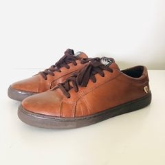 Tênis Couro Cavalera Feminino Cano Baixo - Marrom 37 - comprar online