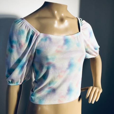 Blusa Cropped Manga Princesa Clock House by CeA P