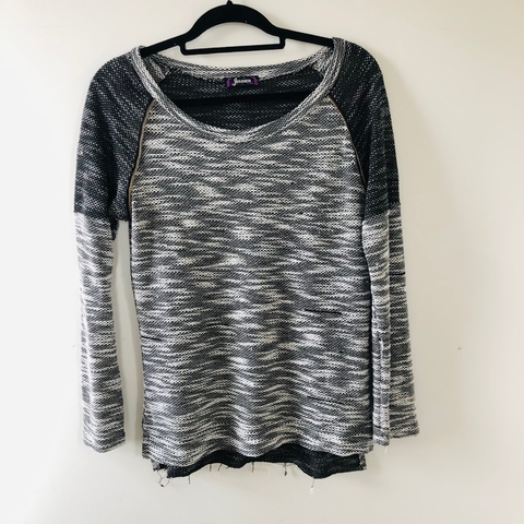 Blusa Manga Longa Cinza Mescla Jezzian M