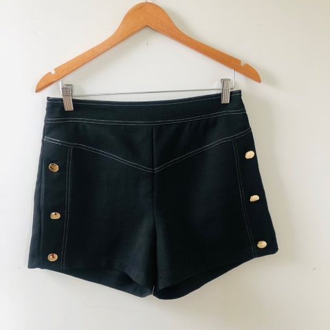 Shorts Ilhós Preto Novo M