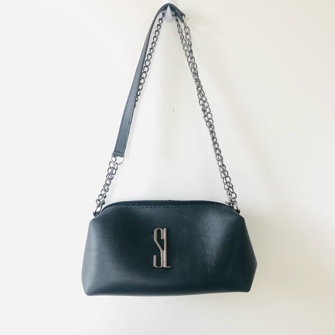 Bolsa Tiracolo SL Preta Alça Corrente