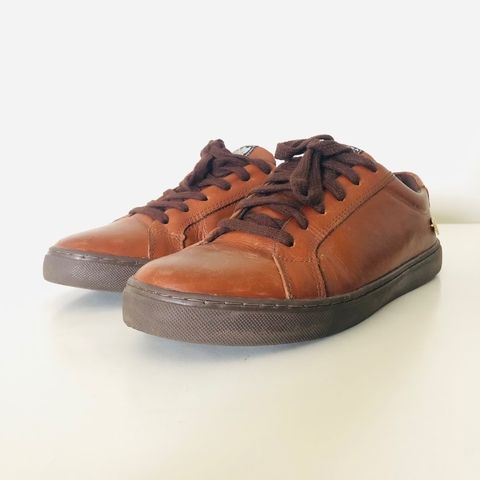 Tênis Couro Cavalera Feminino Cano Baixo - Marrom 37