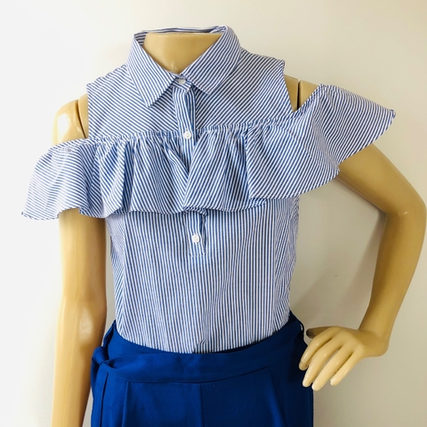 Regata Listrada Botões Babadinho M