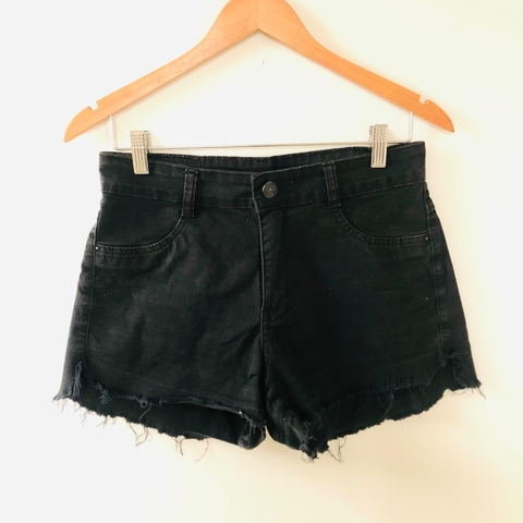 Shorts Jeans Hot Pants Preto 38
