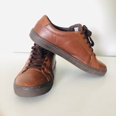 Tênis Couro Cavalera Feminino Cano Baixo - Marrom 37 - loja online