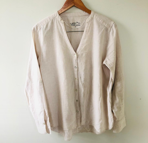 Camisa Manga Longa Marfinno Bege M - comprar online