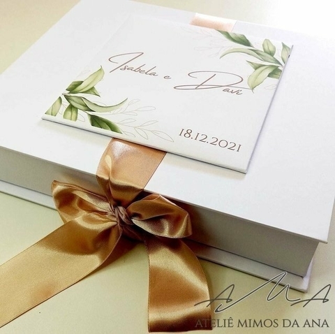 Caixa Isabela & Davi - 20 x 25 x 5 - Branco