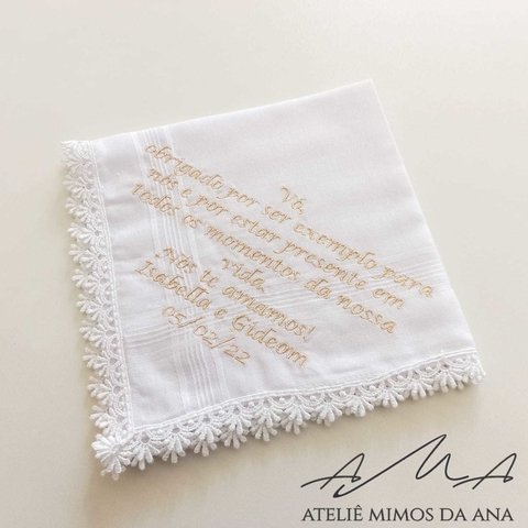 Lenço (40x40) com Mensagens Personalizadas