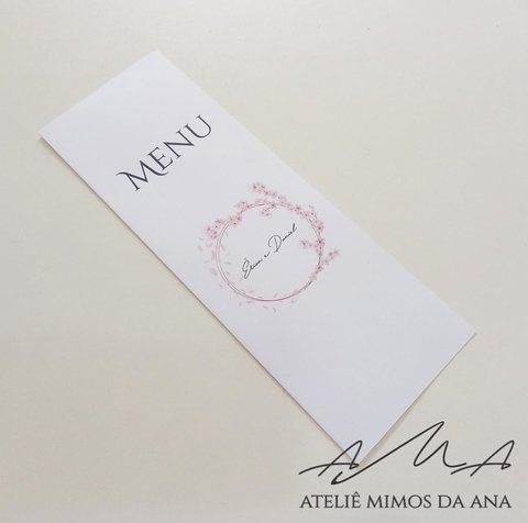 Menu Érica & Daniel