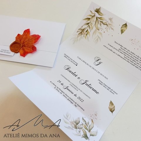 Convite Scarlet & Julierme - Mínimo 50 und