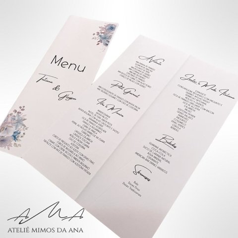 Menu Tatiana & Gleyson