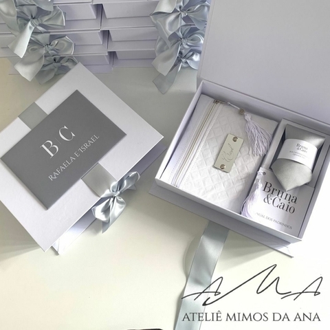 Caixa Bruna & Caio - 20 x25 x 5 - Branco
