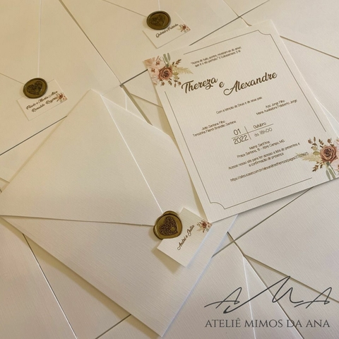 Convite Thereza & Anderson - Mínimo 50 und