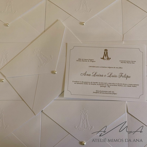 Convite Ana Luiza & Luiz Felipe - Mínimo 50 und