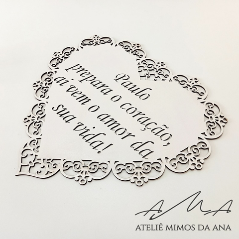 Placa Prepara o Coração