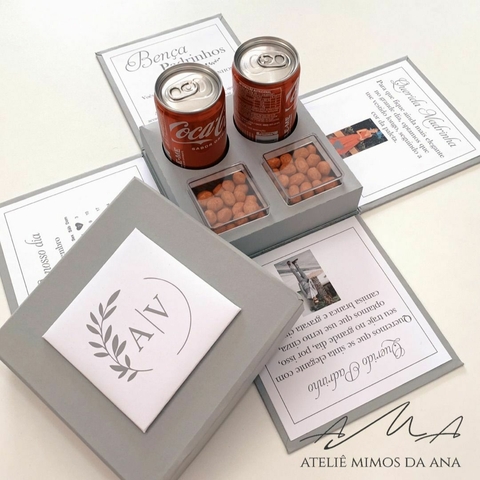 Caixa Explosão 15x15x15 Cinza Milano