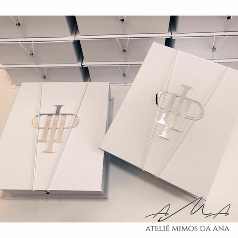 Caixa Paula e Paulo - 20 x 25 x 7 - Branco