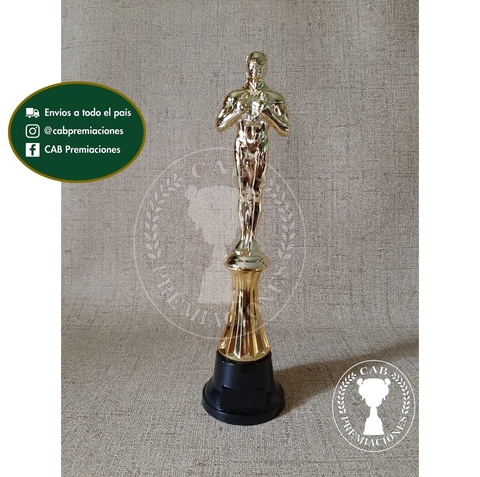 Trofeo souvenir Oscar / Actuación - columna baja