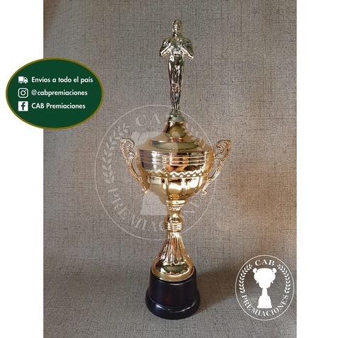 Copa plástica "Comu" Oscar / Actuación - base de madera