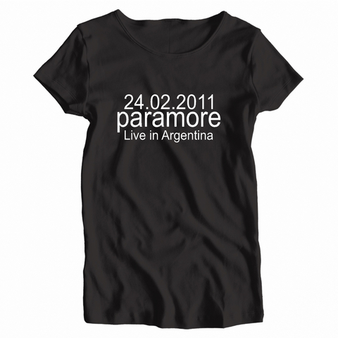 Remera Mujer Manga Corta PARAMORE 02