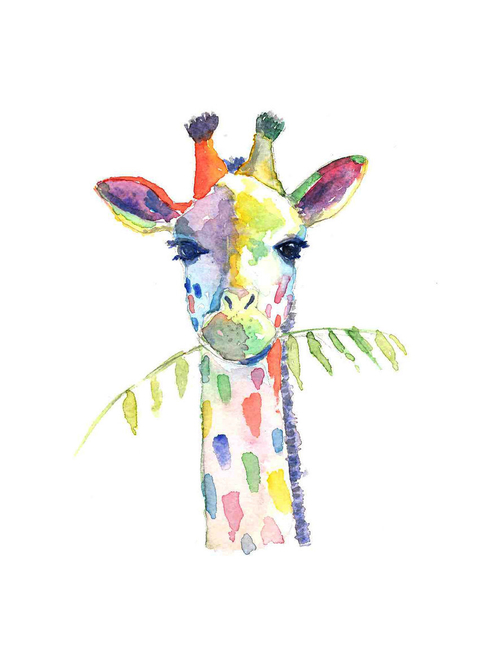 Aquarela - Girafa