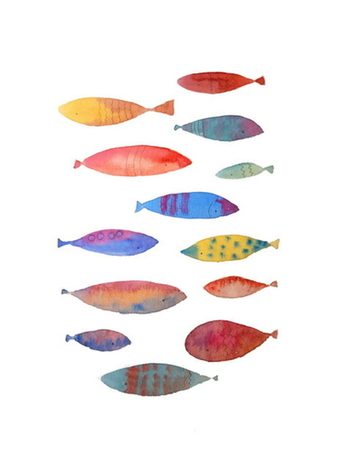 Aquarela - Peixinhos