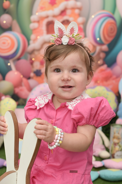 faixinha coelinha nude rose.