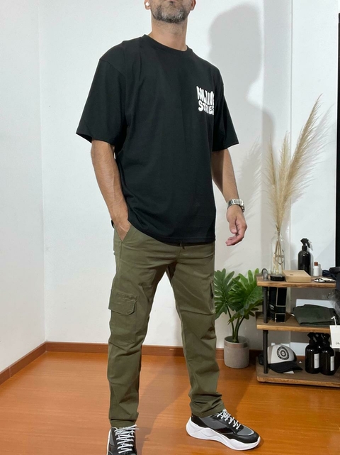 Jogger Cargo de Gabardina