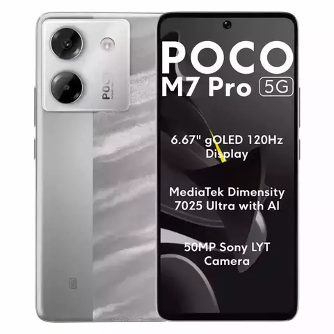 XIAOMI POCO M7 PRO 5G 8GB/256GB SILVER - comprar online