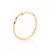 Anel Rommanel skinny torcido folheado a ouro 18k - 513272 - comprar online