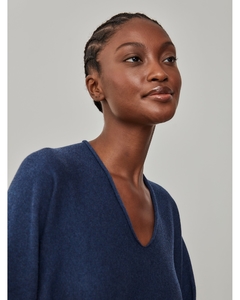 Blusa 100% algodão Anselmi sem costura gola V | 129678 - Mari Colombo Store